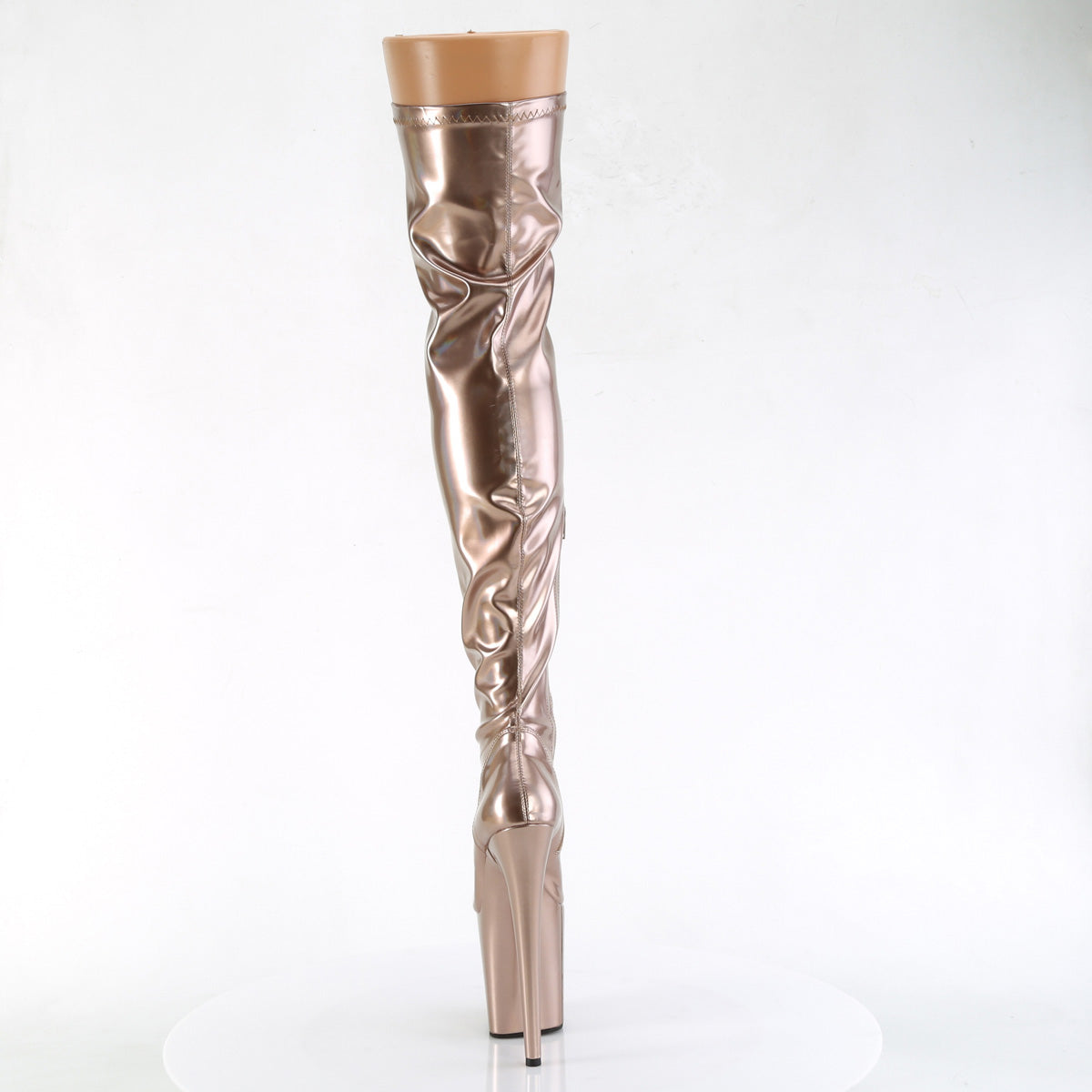 Pleaser   FLAMINGO-3000HWR Rose Gold Str. Holo/Rose Gold Holo
