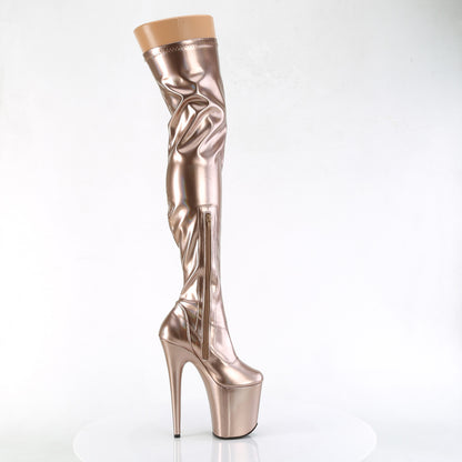 Pleaser   FLAMINGO-3000HWR Rose Gold Str. Holo/Rose Gold Holo