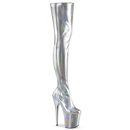 Pleaser   FLAMINGO-3000HWR Slv Str. Holo/Slv Holo