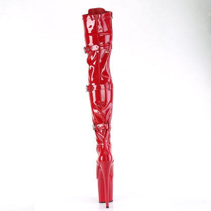 Pleaser   FLAMINGO-3028 Red Str. Pat/Red
