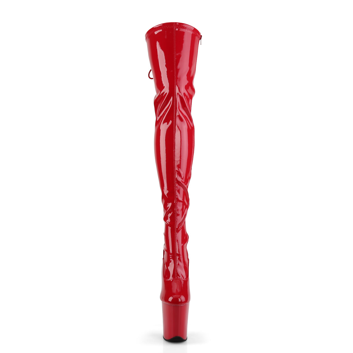 Pleaser Womens Boots FLAMINGO-3063 Red Str Pat/Red