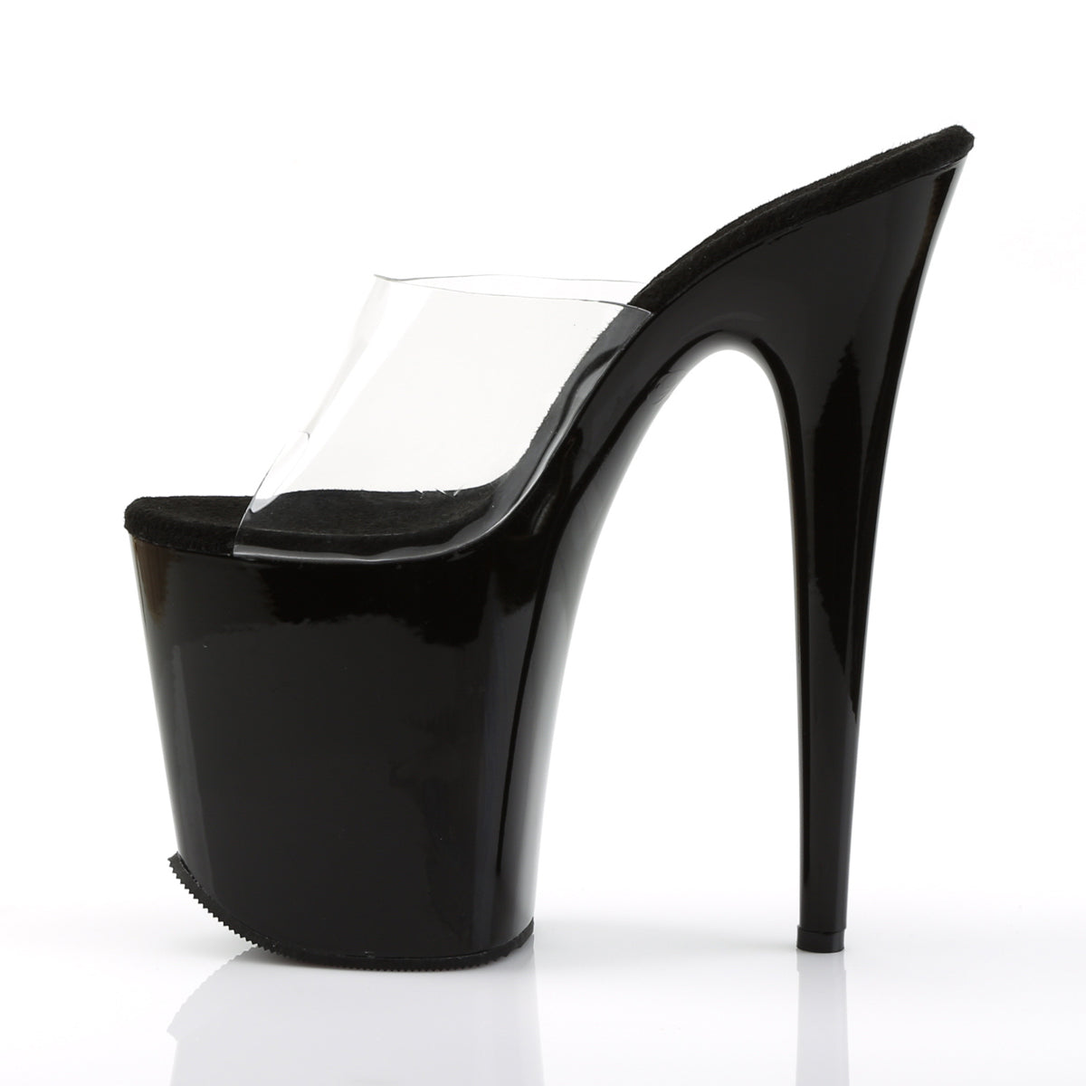 Pleaser Womens Sandals FLAMINGO-801 Clr/Blk