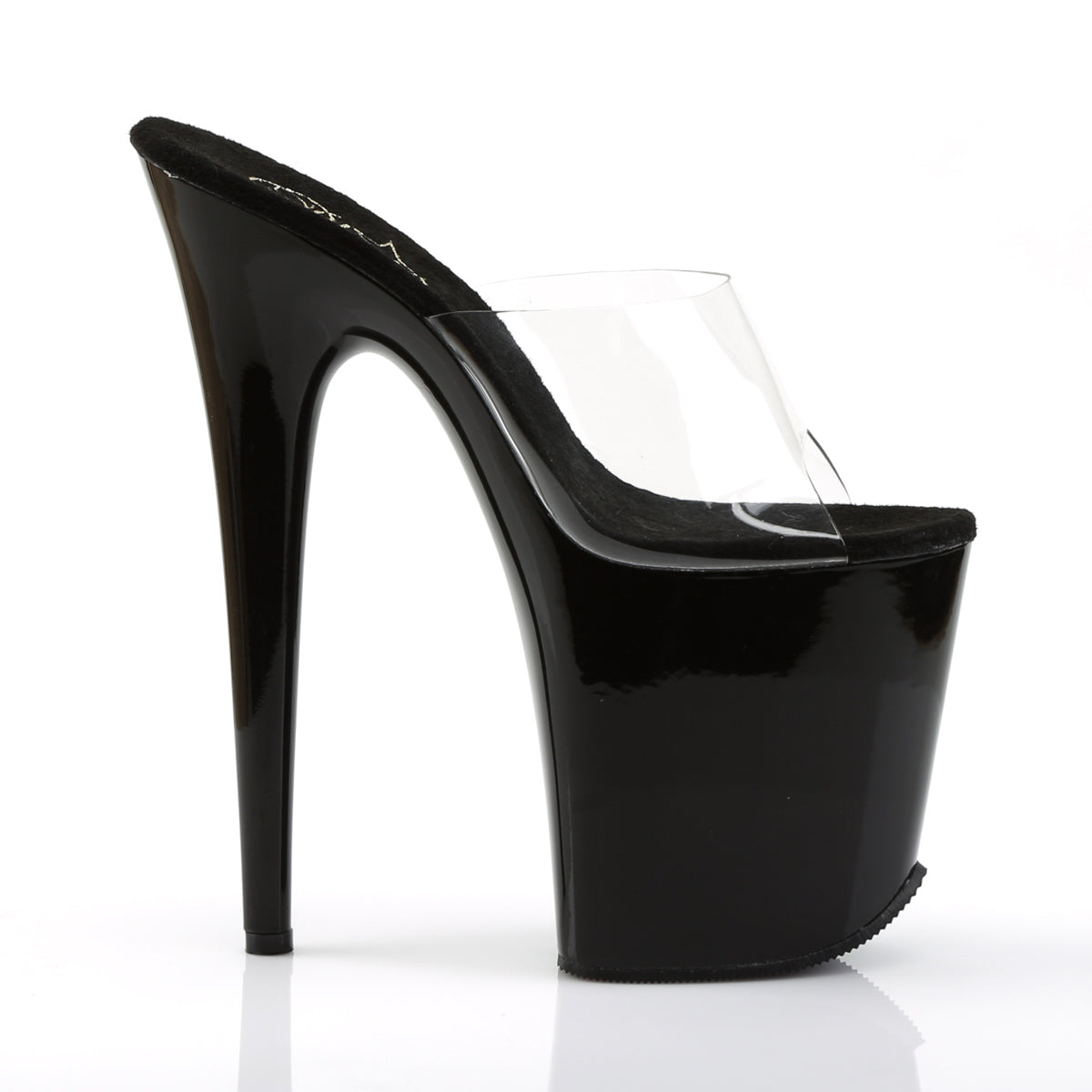 Pleaser Womens Sandals FLAMINGO-801 Clr/Blk