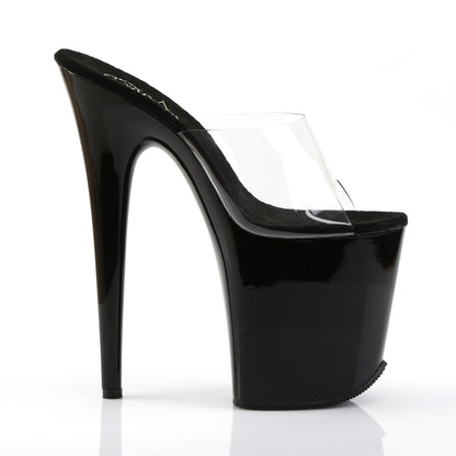 Pleaser Womens Sandals FLAMINGO-801 Clr/Blk