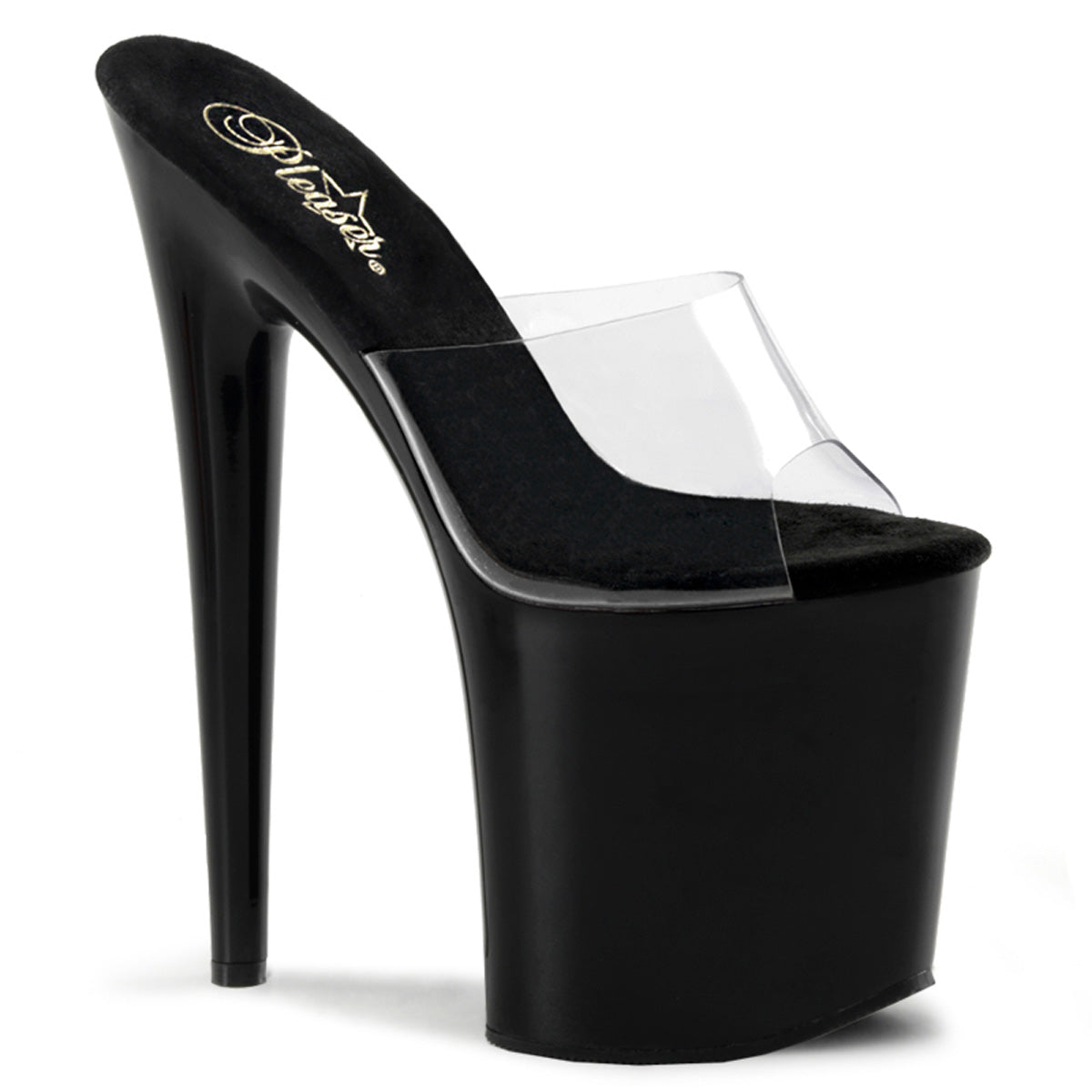 Pleaser Womens Sandals FLAMINGO-801 Clr/Blk