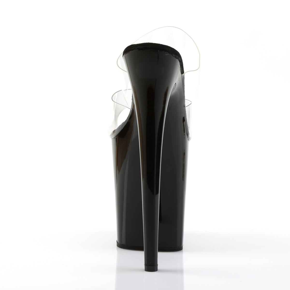 Pleaser Womens Sandals FLAMINGO-802 Clr/Blk