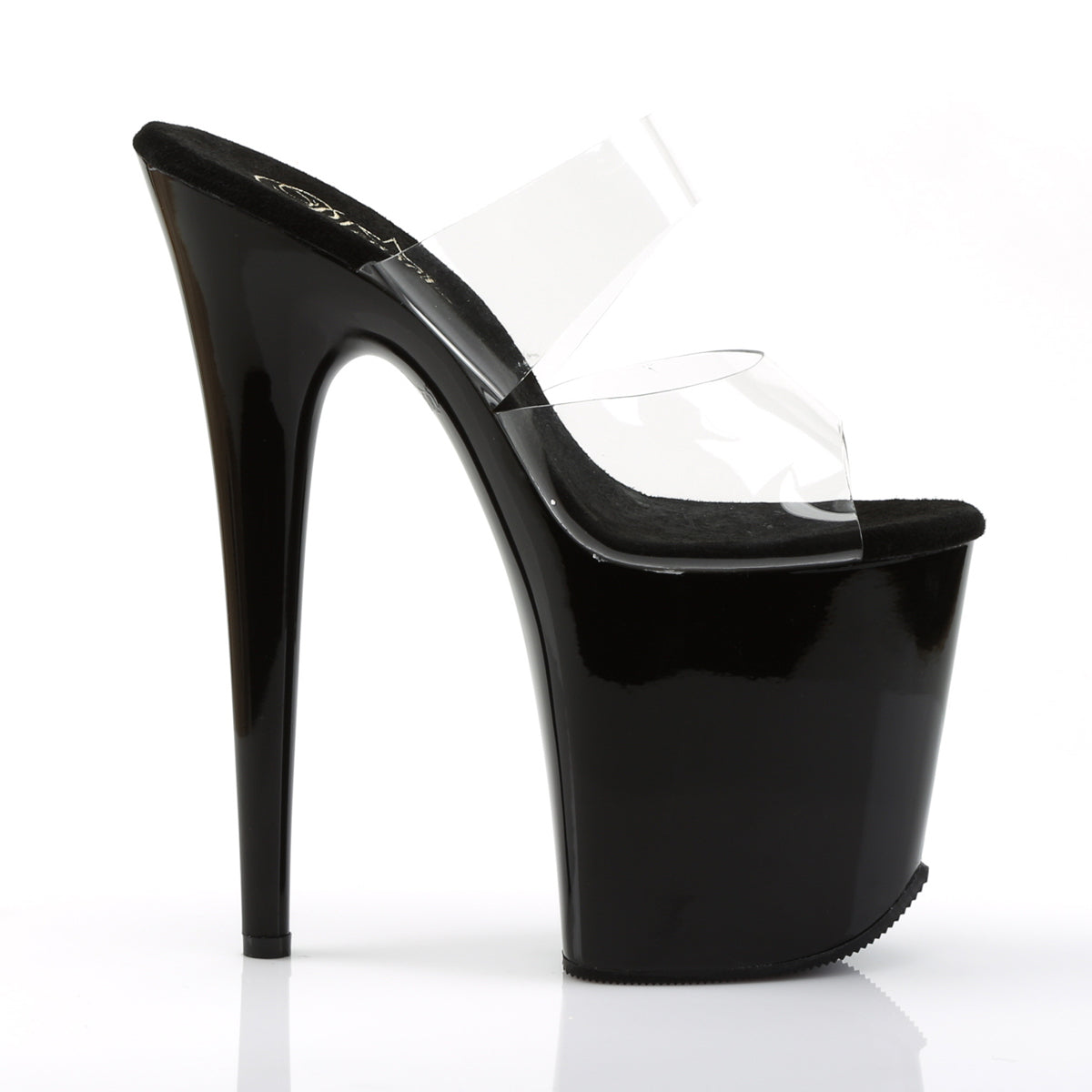 Pleaser Womens Sandals FLAMINGO-802 Clr/Blk