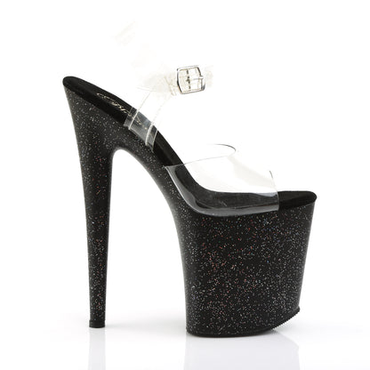 Pleaser Womens Sandals FLAMINGO-808MG Clr/Blk