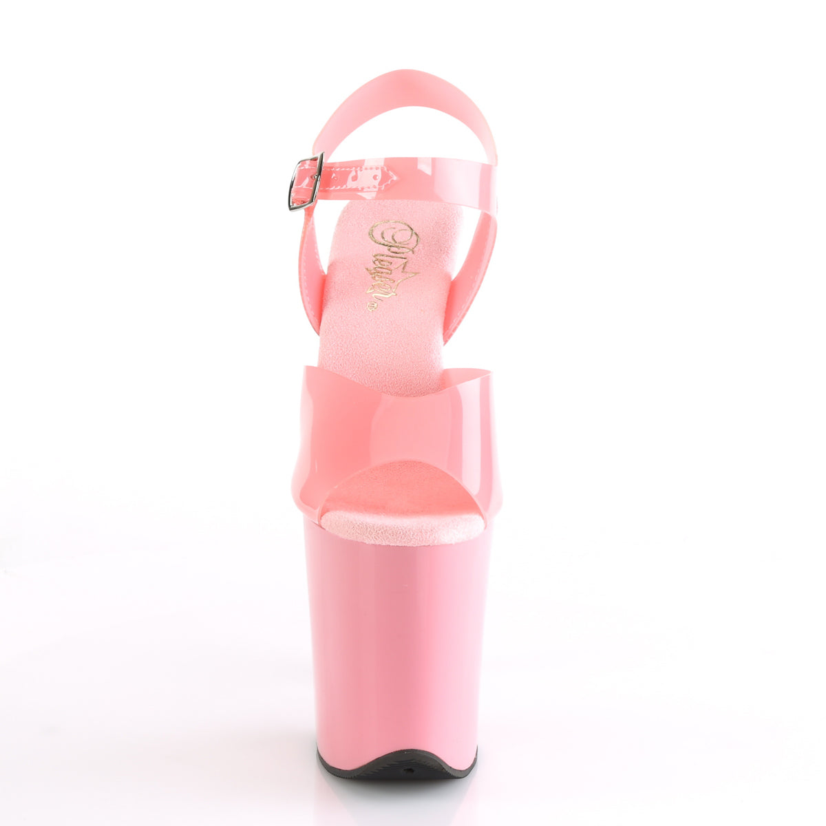 Pleaser Womens Sandals FLAMINGO-808N Baby Pink (Jelly-Like) TPU/Baby Pink