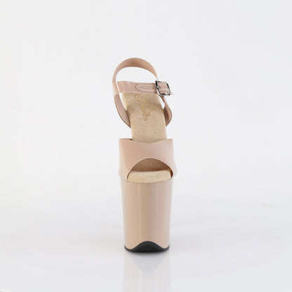 Pleaser Women's Platform Shoes FLAMINGO-808N Cream (Jelly-Like) TPU/Cream