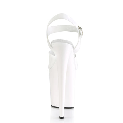 Pleaser Womens Sandals FLAMINGO-808N Wht (Jelly-Like) TPU/Wht
