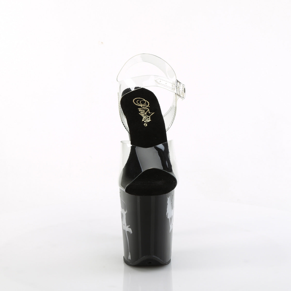Pleaser  Sandals FLAMINGO-808NLDG Clr/Blk-Multi