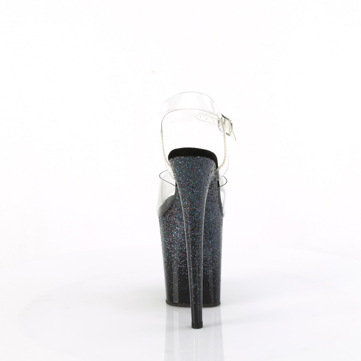Pleaser   FLAMINGO-808SS Clr/Blk Multi Glitter