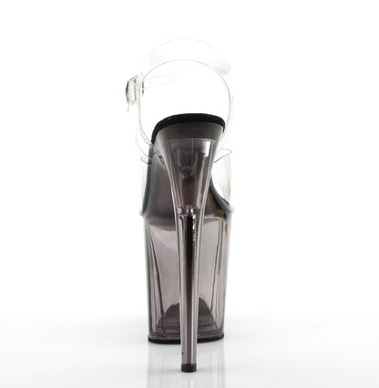 Pleaser Womens Sandals FLAMINGO-808T Clr/Smoke Tinted
