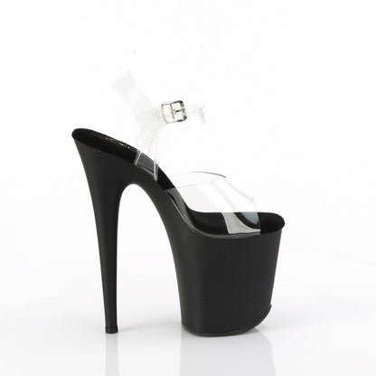 Pleaser   FLAMINGO-808TGRS Clr/Blk-Red