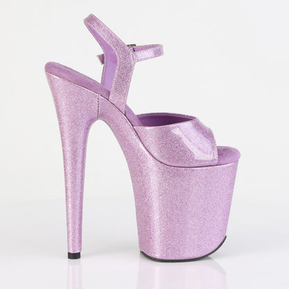 Pleaser Women's Platform Shoes FLAMINGO-809GP Lilac Glitter Pat/M