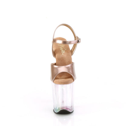 Pleaser   FLAMINGO-809HT Rose Gold Holo Pat/Holo Tinted