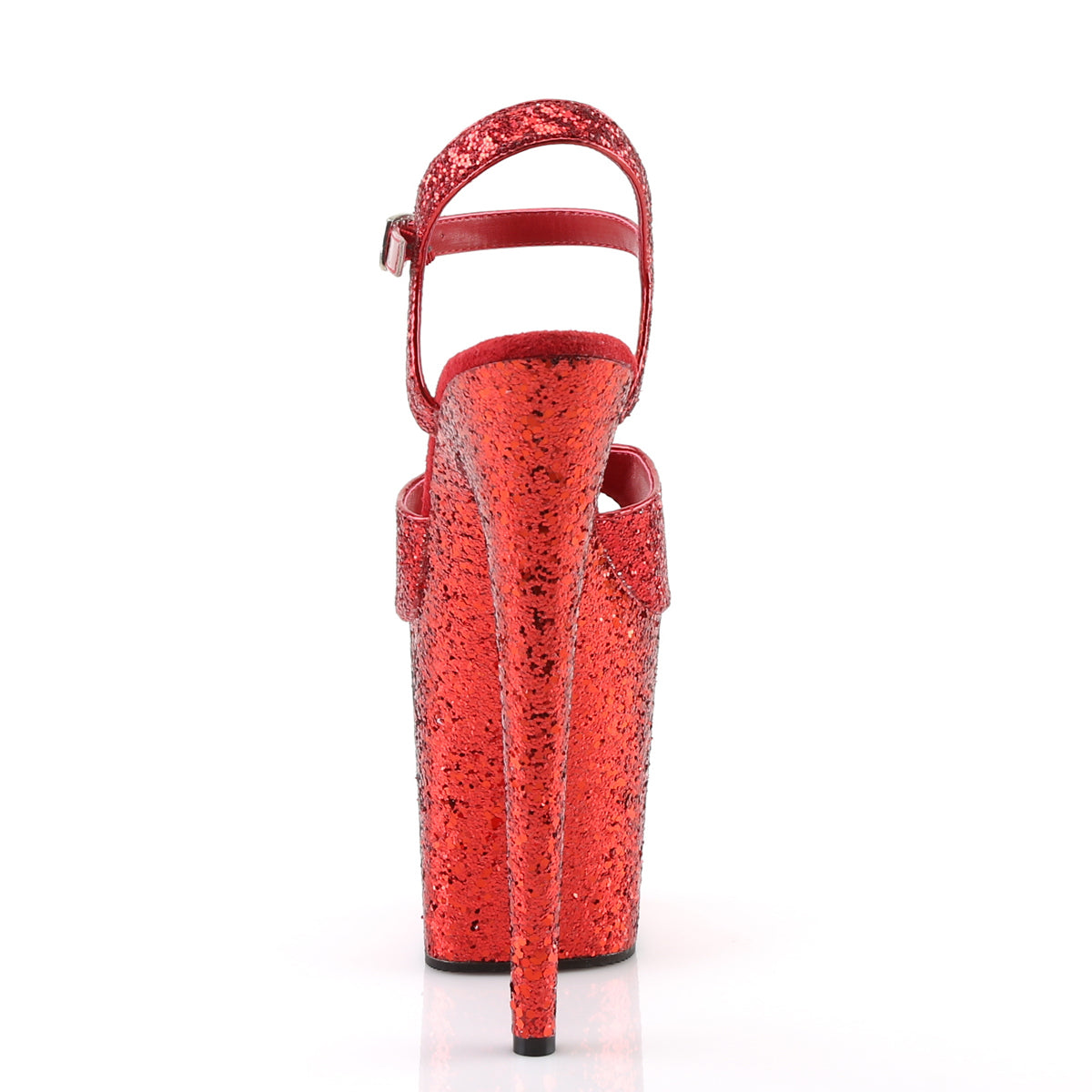 Pleaser Womens Sandals FLAMINGO-810LG Red Gltr/Red Gltr