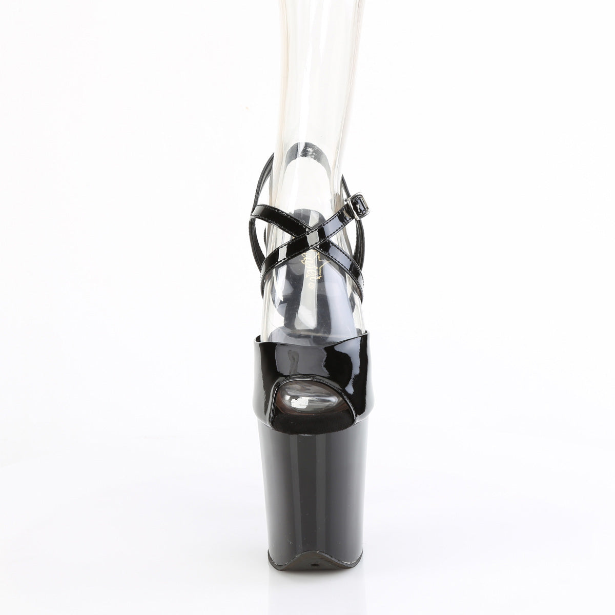 Pleaser   FLAMINGO-824 Blk Pat/Blk