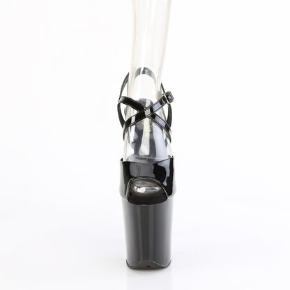 Pleaser   FLAMINGO-824 Blk Pat/Blk