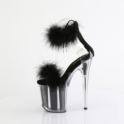 Pleaser   FLAMINGO-824F Clr-Blk Fur/M