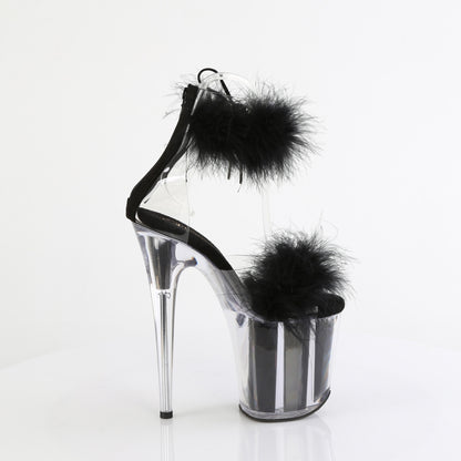 Pleaser   FLAMINGO-824F Clr-Blk Fur/M