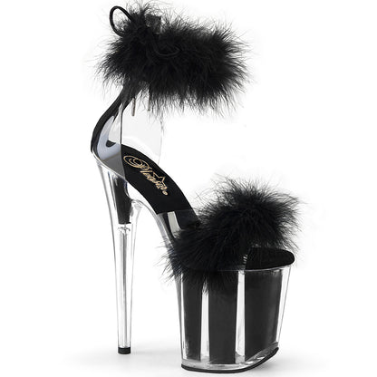 Pleaser   FLAMINGO-824F Clr-Blk Fur/M