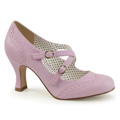 Pin Up Couture Womens Pumps FLAPPER-35 Lavender Faux Leather
