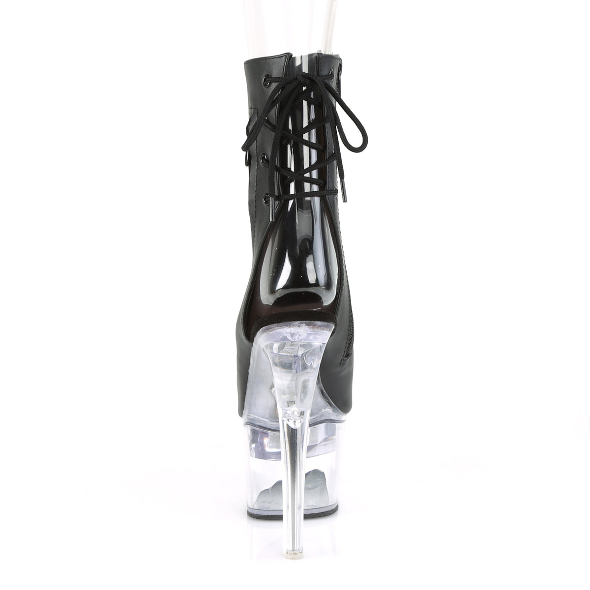 Pleaser Womens Ankle Boots FLASHDANCE-1018-7 Blk Faux Leather/Clr
