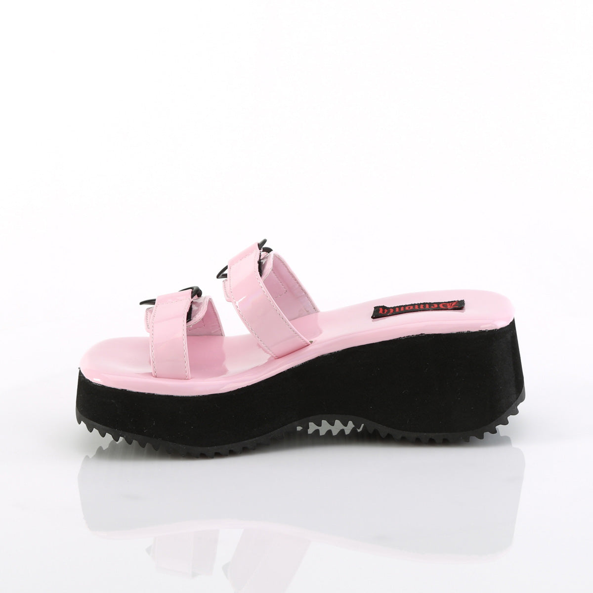 DemoniaCult  Sandals FLIP-12 B. Pink Holo Pat