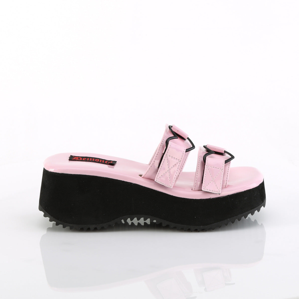 DemoniaCult  Sandals FLIP-12 B. Pink Holo Pat