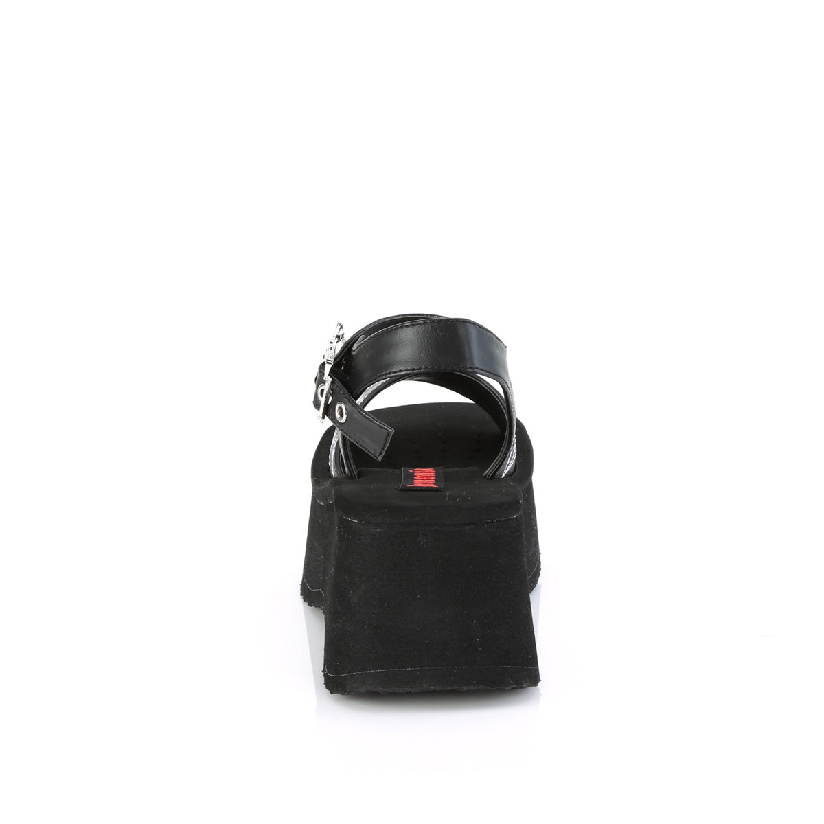 DemoniaCult  Sandals FUNN-10 Blk Vegan Leather