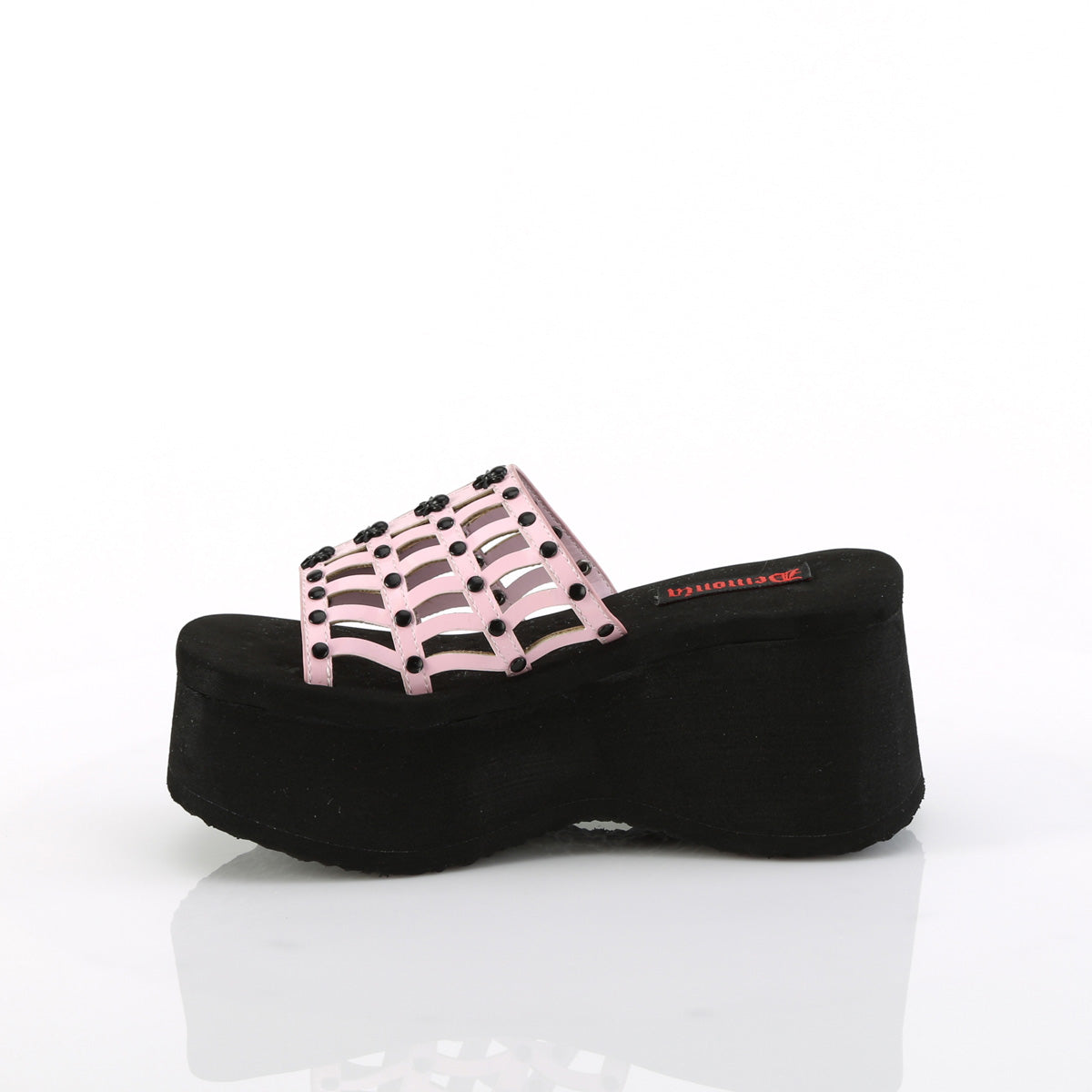 DemoniaCult  Sandals FUNN-13 B. Pink Holo Pat