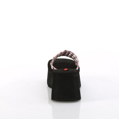 DemoniaCult  Sandals FUNN-13 B. Pink Holo Pat