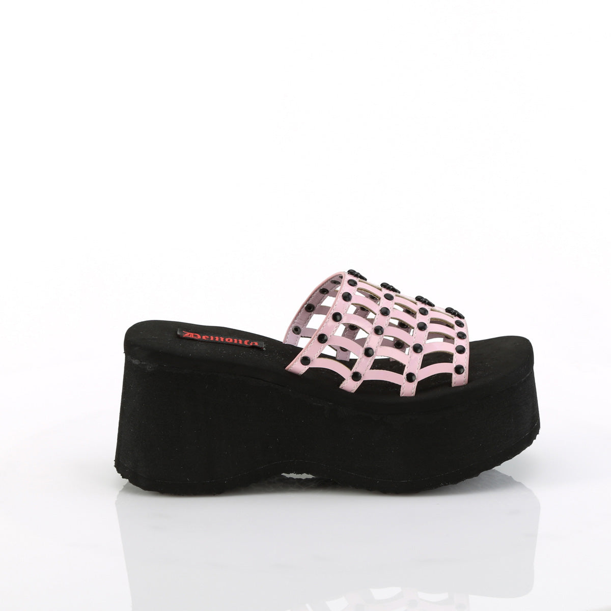 DemoniaCult  Sandals FUNN-13 B. Pink Holo Pat