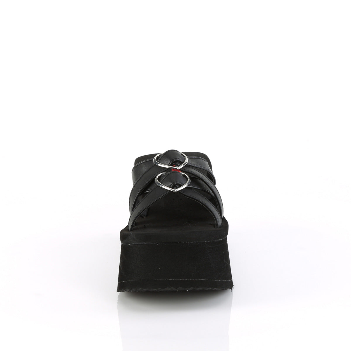 DemoniaCult  Sandals FUNN-15 Blk Vegan Leather