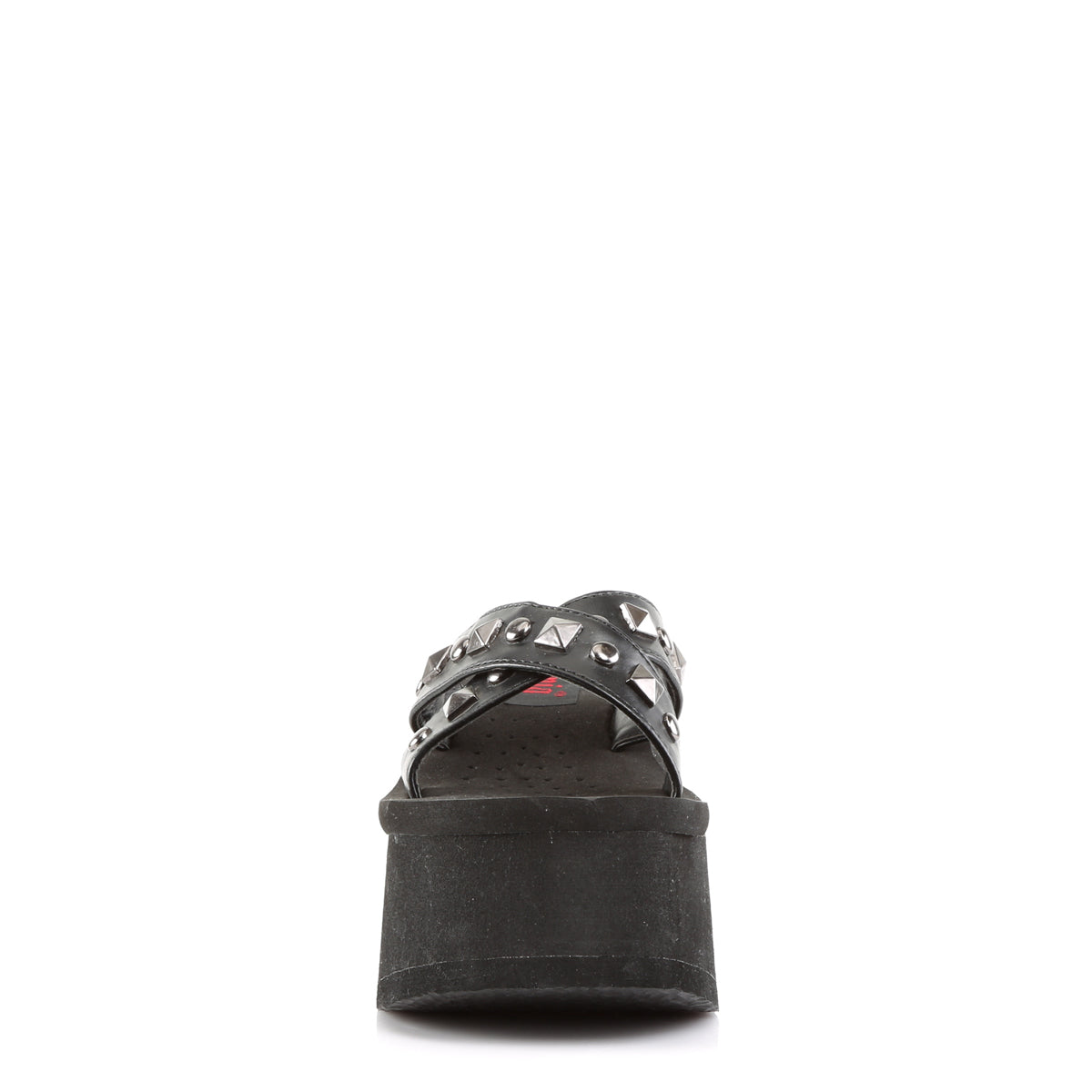 DemoniaCult Womens Sandals FUNN-29 Blk Vegan Leather