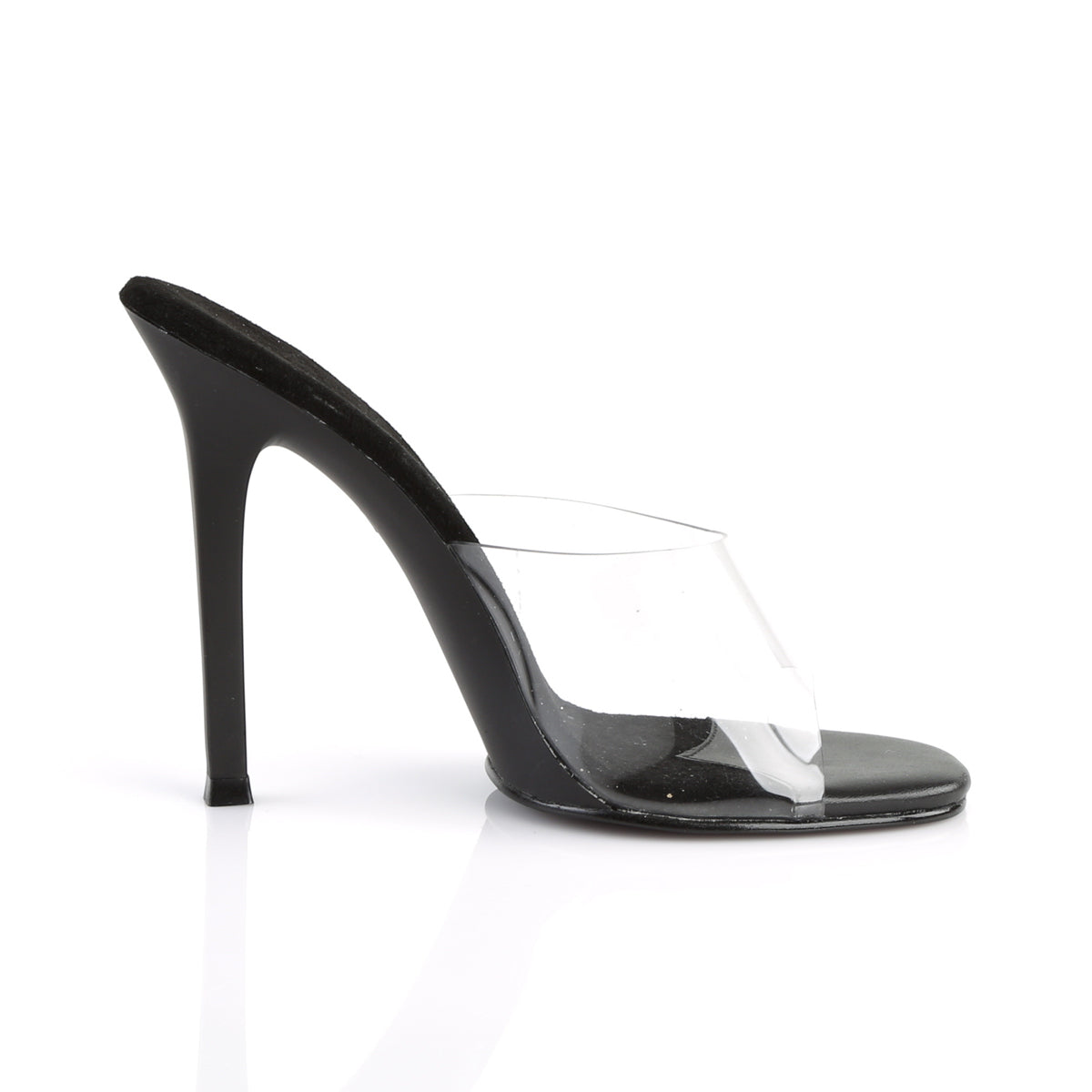 Fabulicious Womens Sandals GALA-01 Clr-Blk/Blk Matte
