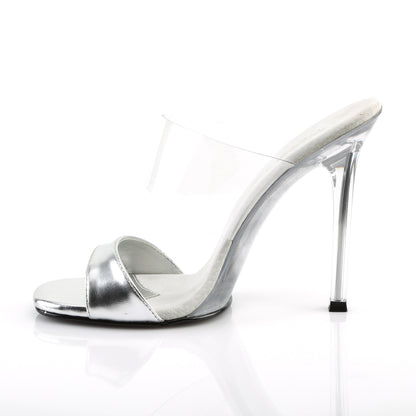 Fabulicious Womens Sandals GALA-02L Slv Met. Pu-Clr/Clr