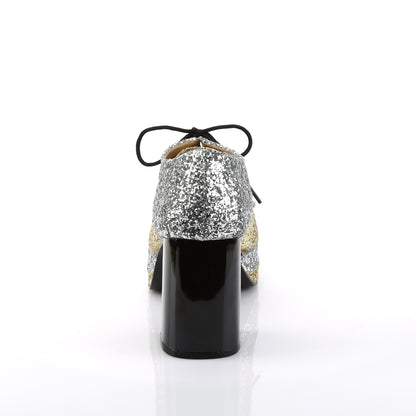 Funtasma Mens Low Shoe GLAMROCK-02 Slv-Gold Glitter