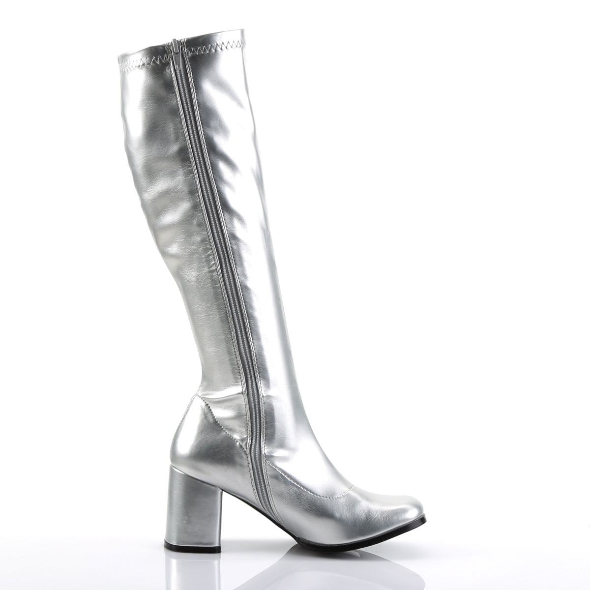 Funtasma Womens Boots GOGO-300 Slv Met. Str Pu