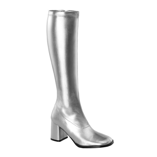 Funtasma Womens Boots GOGO-300 Slv Met. Str Pu
