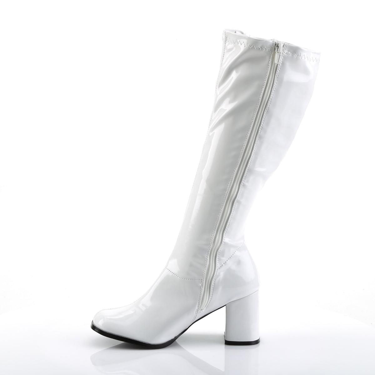 Funtasma Womens Boots GOGO-303 Wht Str Pat-Clr Tpu