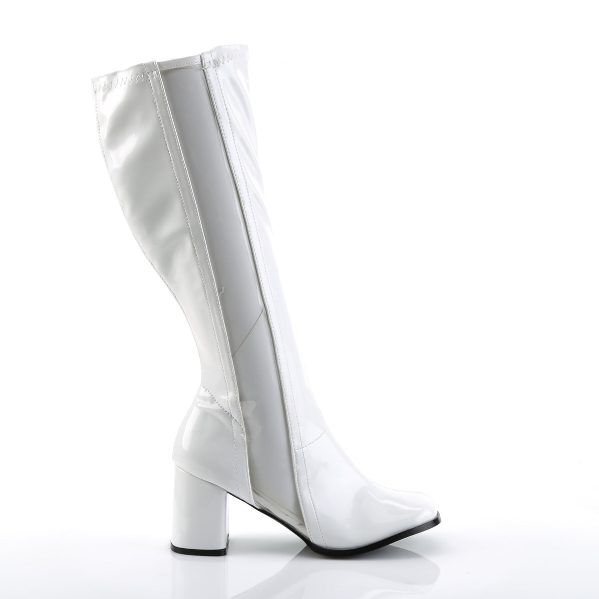 Funtasma Womens Boots GOGO-303 Wht Str Pat-Clr Tpu