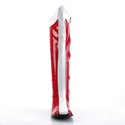 Funtasma Womens Boots GOGO-305 Red-Wht Str Pat