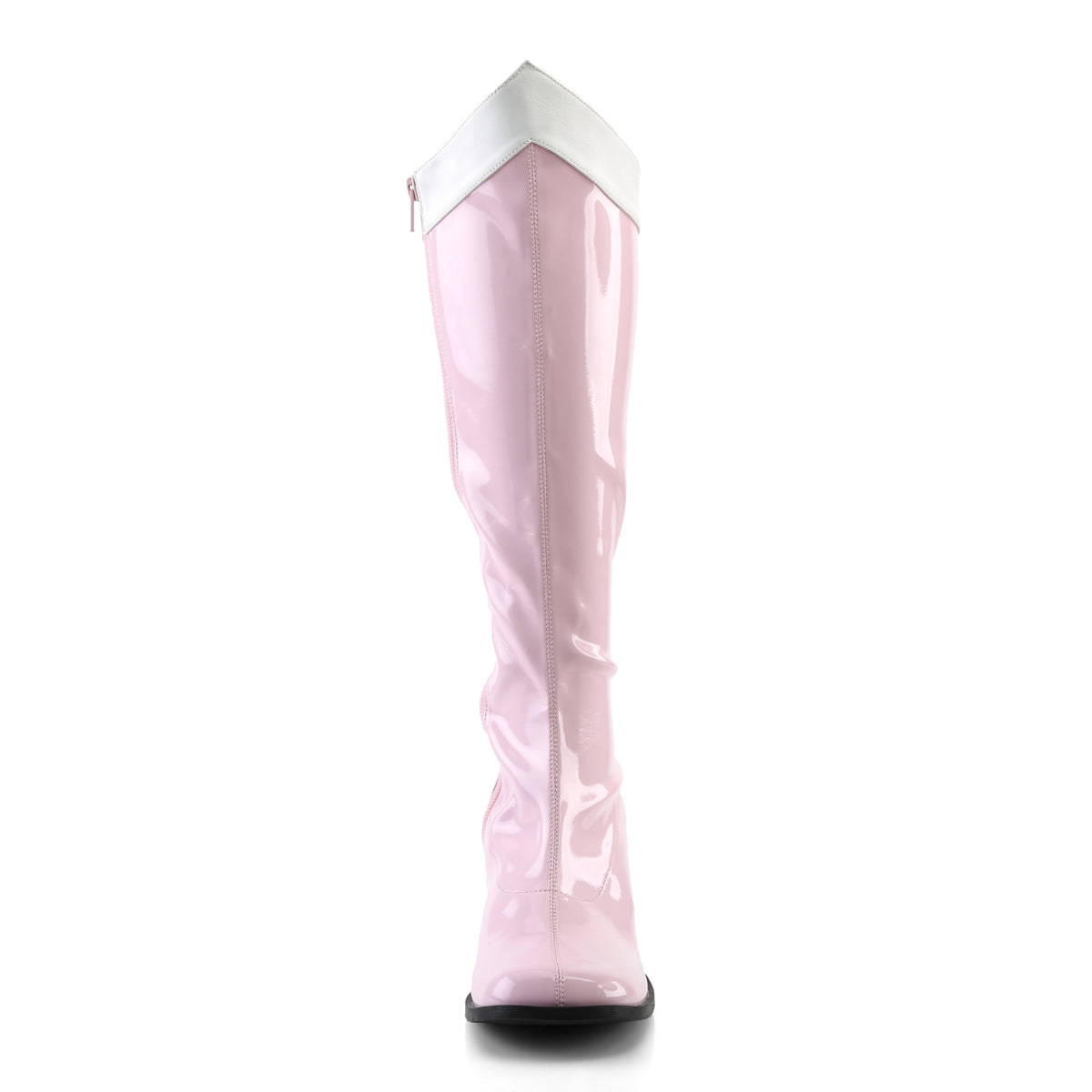Funtasma Womens Boots GOGO-306 B. Pink-Wht Stretch Pat