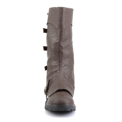 Funtasma Mens Boots GOTHAM-105 Brown Distressed Pu