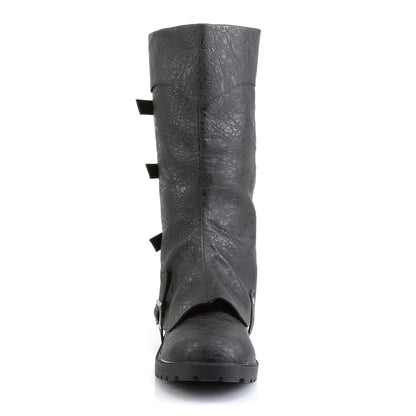 Funtasma Mens Boots GOTHAM-105 Blk Distressed Pu
