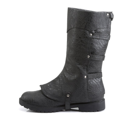 Funtasma Mens Boots GOTHAM-105 Blk Distressed Pu