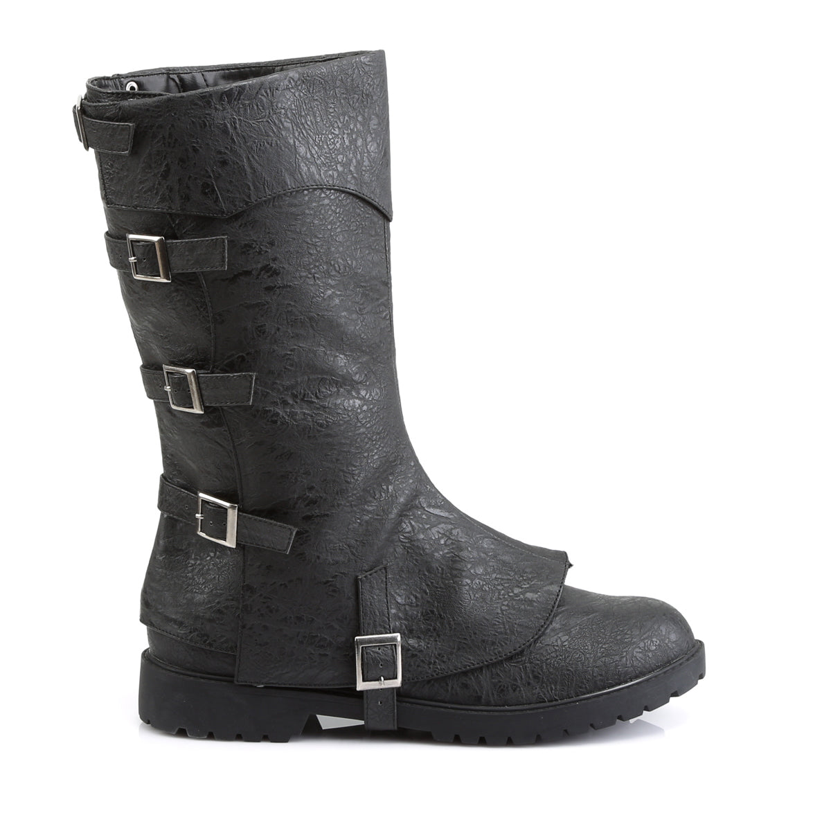 Funtasma Mens Boots GOTHAM-105 Blk Distressed Pu